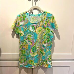 Lilly Pulitzer Colorful Paisley T-Shirt